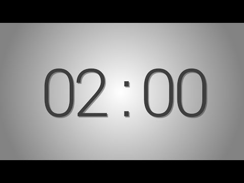 2 Minutes countdown Timer - Beep at the end | Simple Timer (two min)