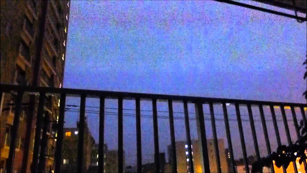 雷注意報＆大雨警報発令中　札幌2013.09.04