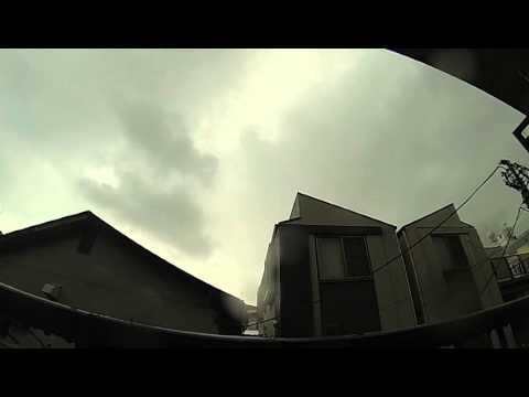 2014年6月24日　雷注意報の稲光　＠中野