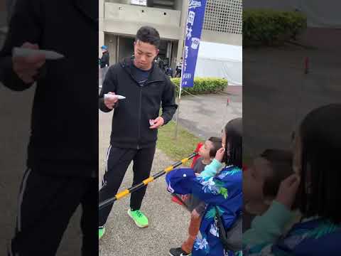 岡林選手にサインをもらった　#岡林勇希　#ドラゴンズ　#北谷　#キャンプ　#2023