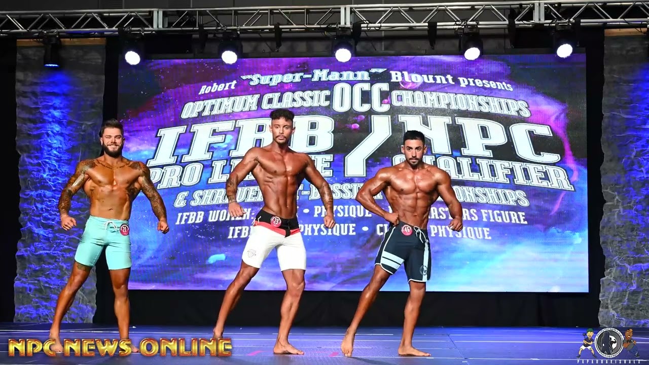 2023 NPC Optimum Classic Novice Men's Physique Overall Videos in 4k