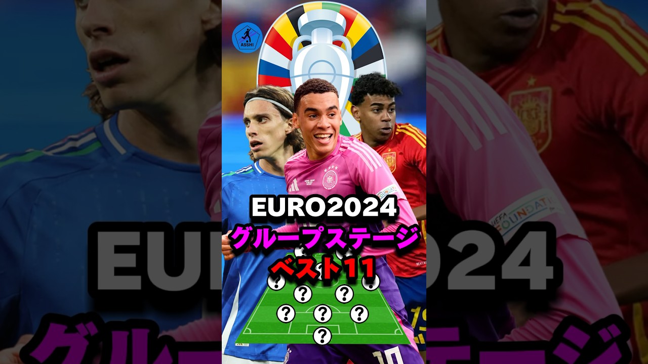 ユーロ2024グループステージのベストイレブン#ユーロ #ベストイレブン