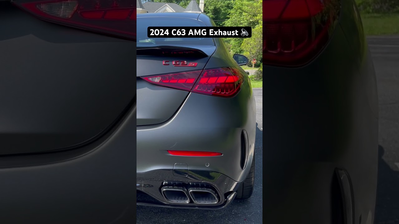 2024 C63 AMG Exhaust 🔈 #cars #mercedes #c63amg