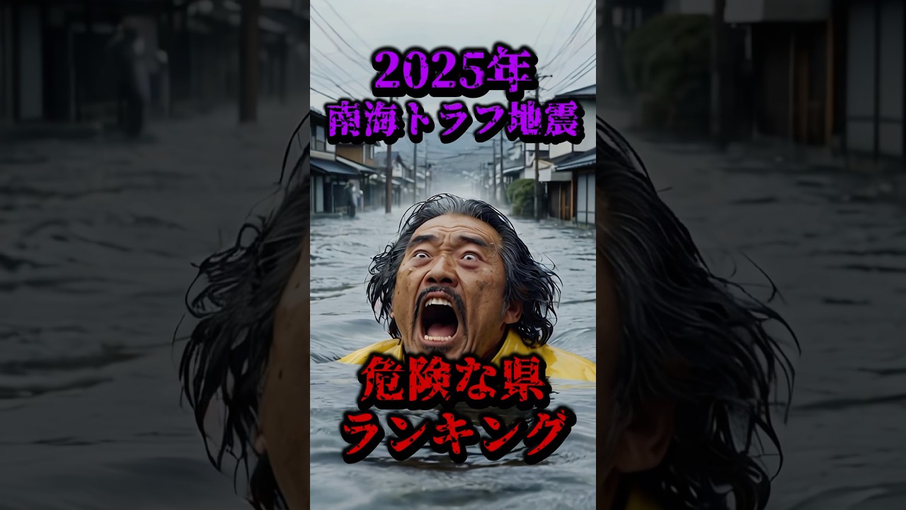 2025年南海トラフ地震、危険な県ランキング #南海トラフ地震 #都市伝説 #日本 #東日本大震災 #地震