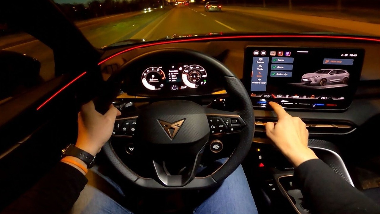 2025 Cupra Terramar [1.5 eTSI, 150 HP] Night POV Test drive (Great looking interior) CARiNIK