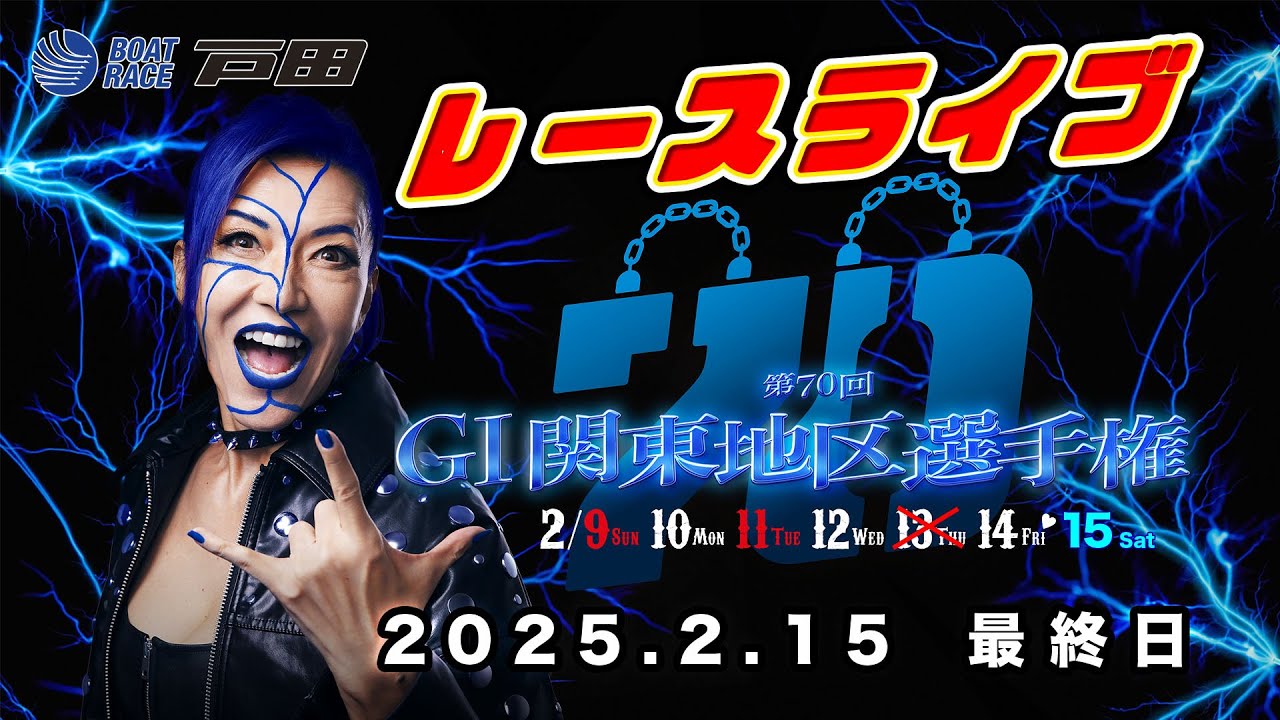 2025.2.15 戸田レースライブ GⅠ第７０回関東地区選手権 最終日