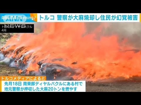 トルコの村で地元警察が大麻焼却　住民らに幻覚症状などの被害(2025年5月13日)