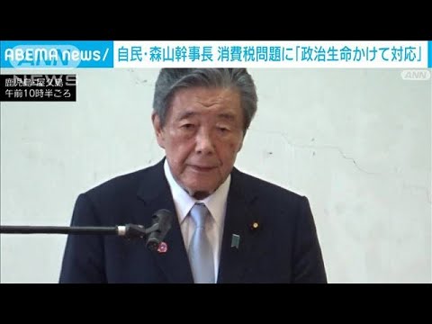 自民・森山幹事長『政治生命かけて対応』参院選は消費税が争点に(2025年5月17日)