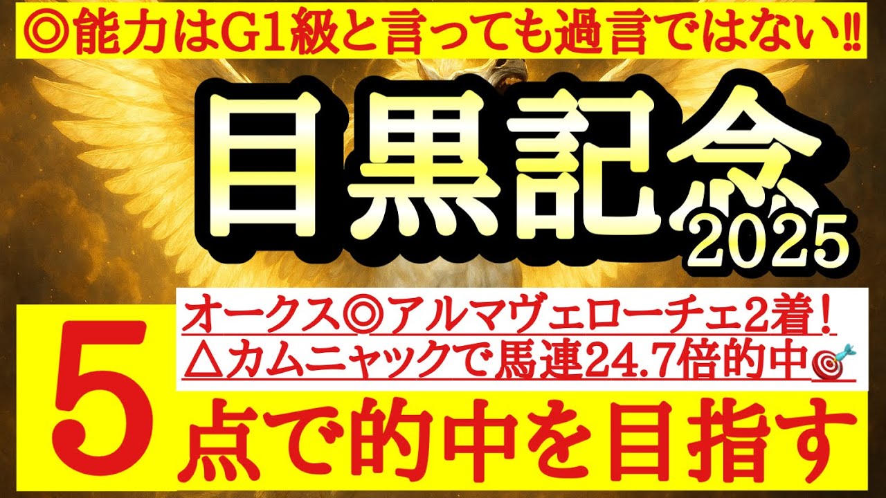 【目黒記念2025】◎能力はG1級と言ってもおかしくないあの馬の勝ち負けに期待だ！