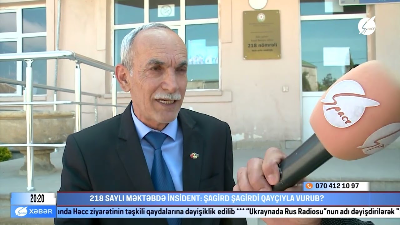 218 sayli mektebde sagird sagirdi bicaqlayib
