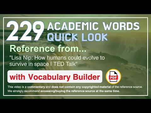 229 Academic Words Quick Look Ref from 