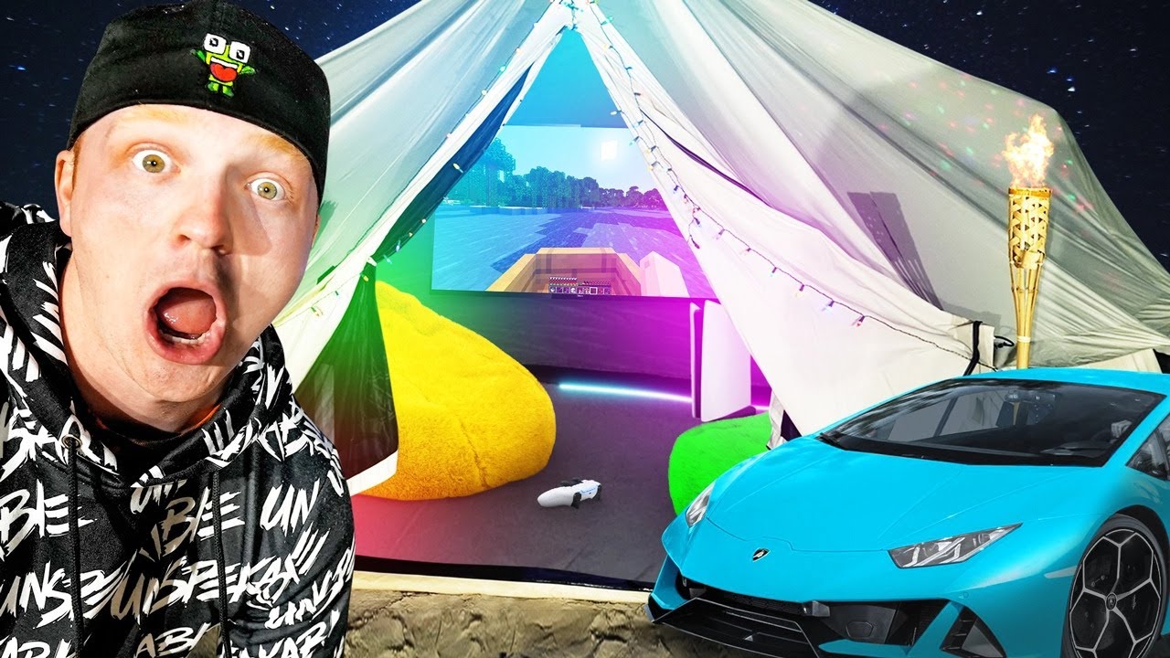 24 HOUR $1,000,000 LUXURY CAMPING CHALLENGE!