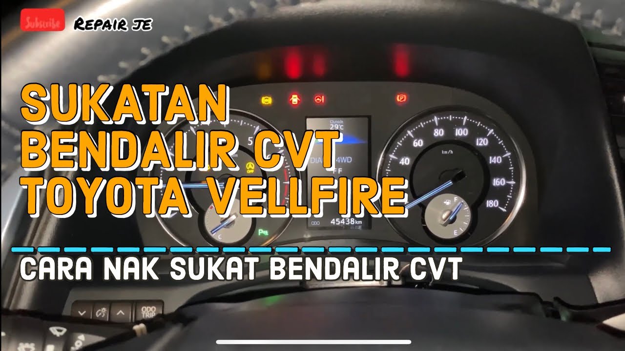 #24 Vellfire AGH35 | Cara nak sukat minyak CVT TOYOTA