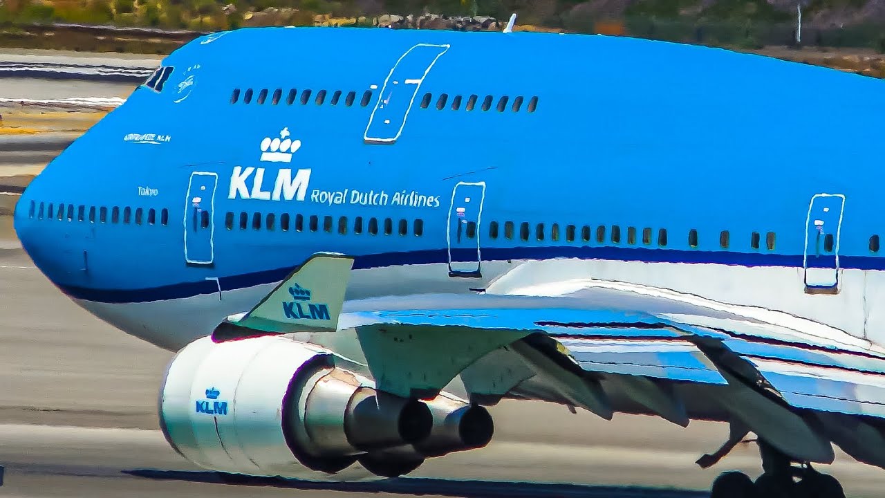 26 OUTSTANDING Boeing 747 Landings & Takeoffs | GOODBYE KLM Boeing 747