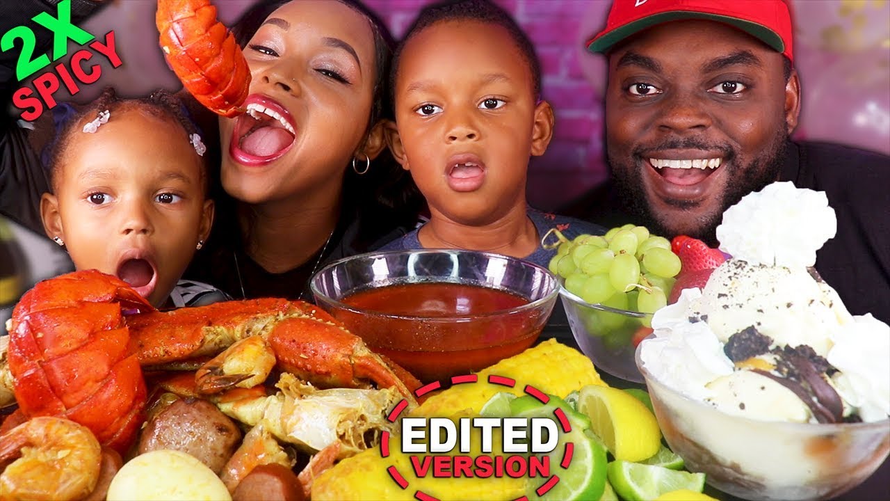 2X SPICY SEAFOOD BOIL MUKBANG *LIVE MUKBANG RECAP* (1,000,000) 먹방 | QUEEN BEAST