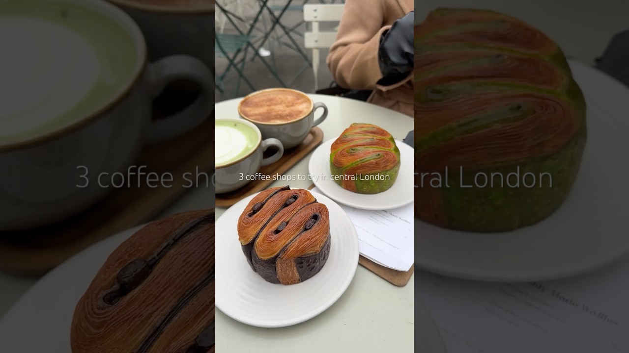 3 coffee shops to try in central London 🤎☕️ #londondessert #londonbakeries #londoncafe #londonfood