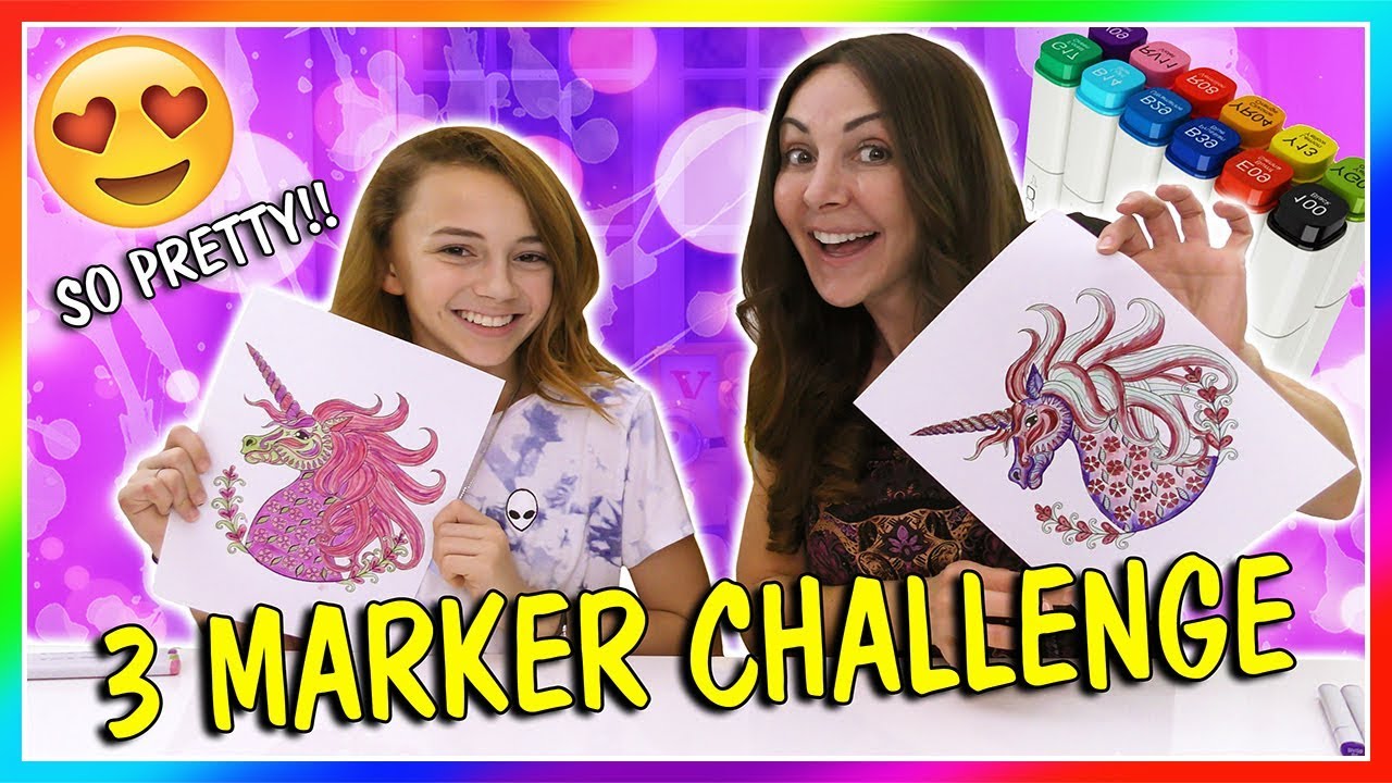 3 MARKER CHALLENGE | We Are The Davises