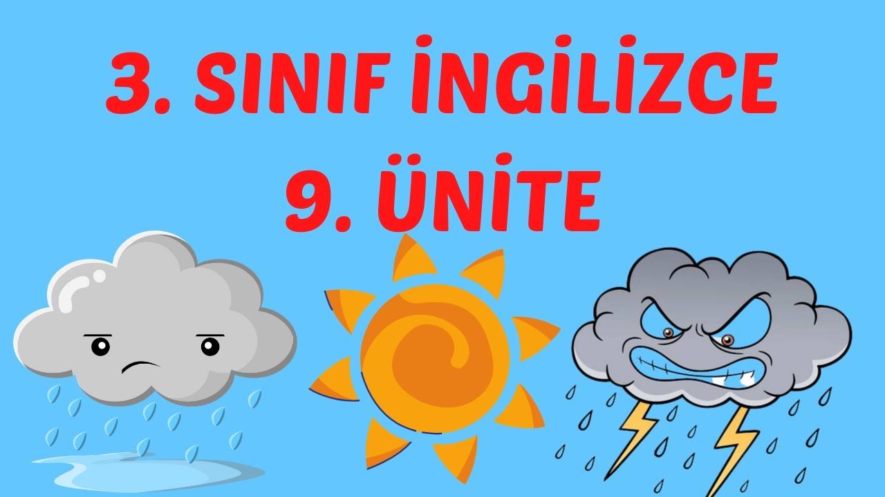3. Sınıf İngilizce 9. Ünite Kelimeleri Konu Anlatımı | Weather