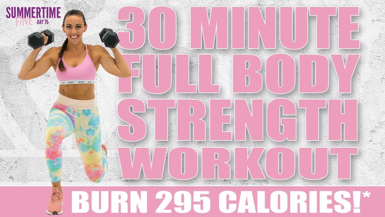 30 Minute FULL BODY STRENGTH Workout! 🔥Burn 295 Calories!* 🔥Sydney Cummings