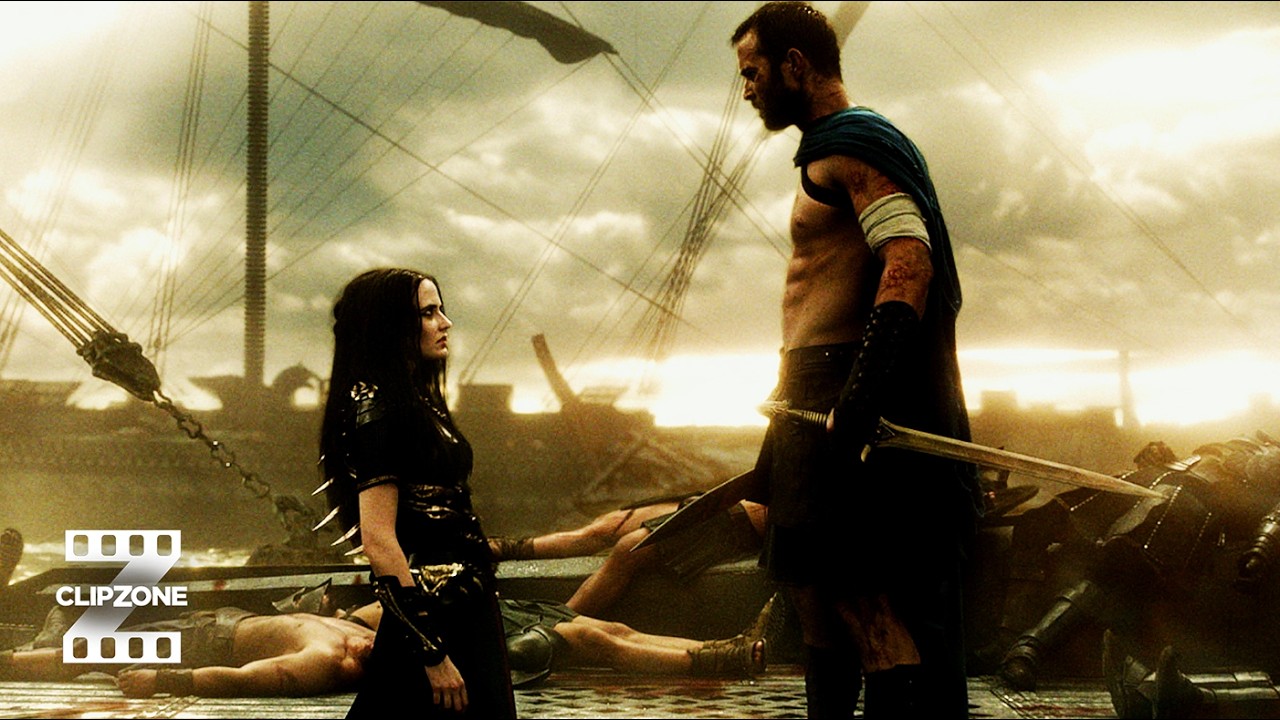 300 Rise Of An Empire | The Greeks Defeat The Persians | ClipZone: Heroes & Villains
