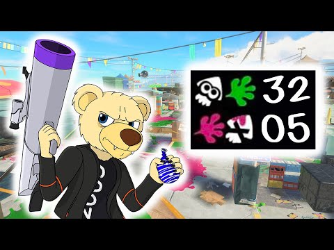 32 Splats in one game with the S-Blast '91! | Splatoon 3
