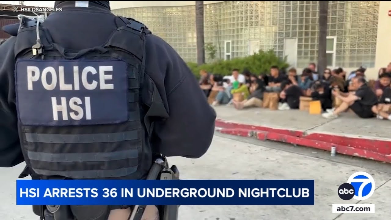 36 Chinese, Taiwanese nationals arrested at LA area underground nightclub
