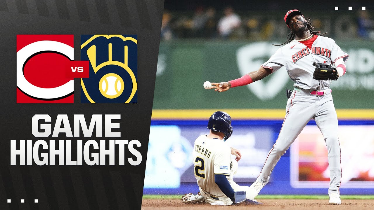 レッズ対ブルワーズ戦ハイライト（4/3/25）| MLBハイライト