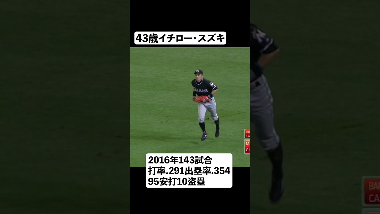 これで43歳レジェンドすぎるマーリンズ時代のイチロー#shorts #イチロー