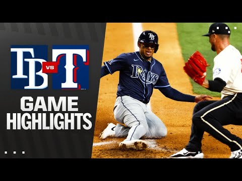 レイズ対レンジャーズ戦ハイライト（4/4/25）| MLBハイライト