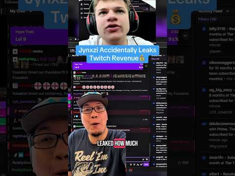$450k a MONTH?!💰Jynxzi Leaks Twitch Revenue While Live 😳 #jynxzi #twitch