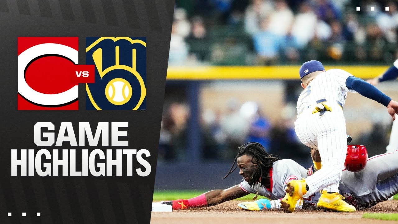 レッズ対ブルワーズ戦ハイライト（4/6/25）| MLBハイライト