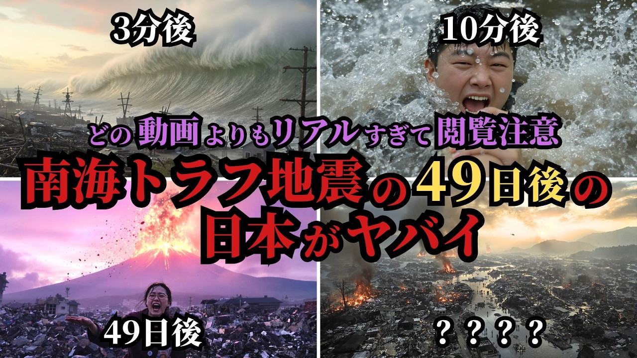 南海トラフ地震の49日後の日本がヤバイ｜2025年7月に発生した場合の最悪のシナリオがこれ