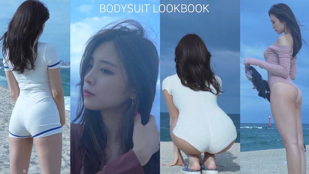 (4K 고화질) 해변에서... 바디수트 룩북❤️ Bodysuit LOOKBOOK