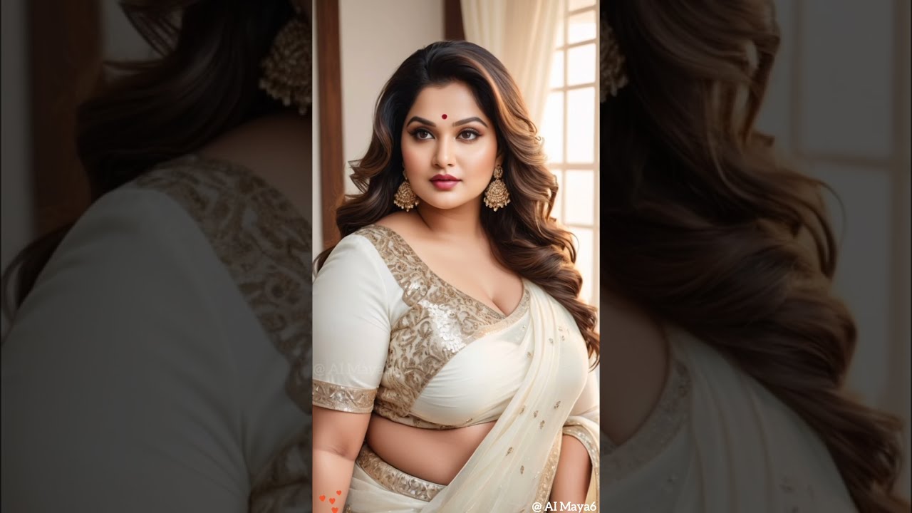 4K AI Art Indian Model Curvy Fashion