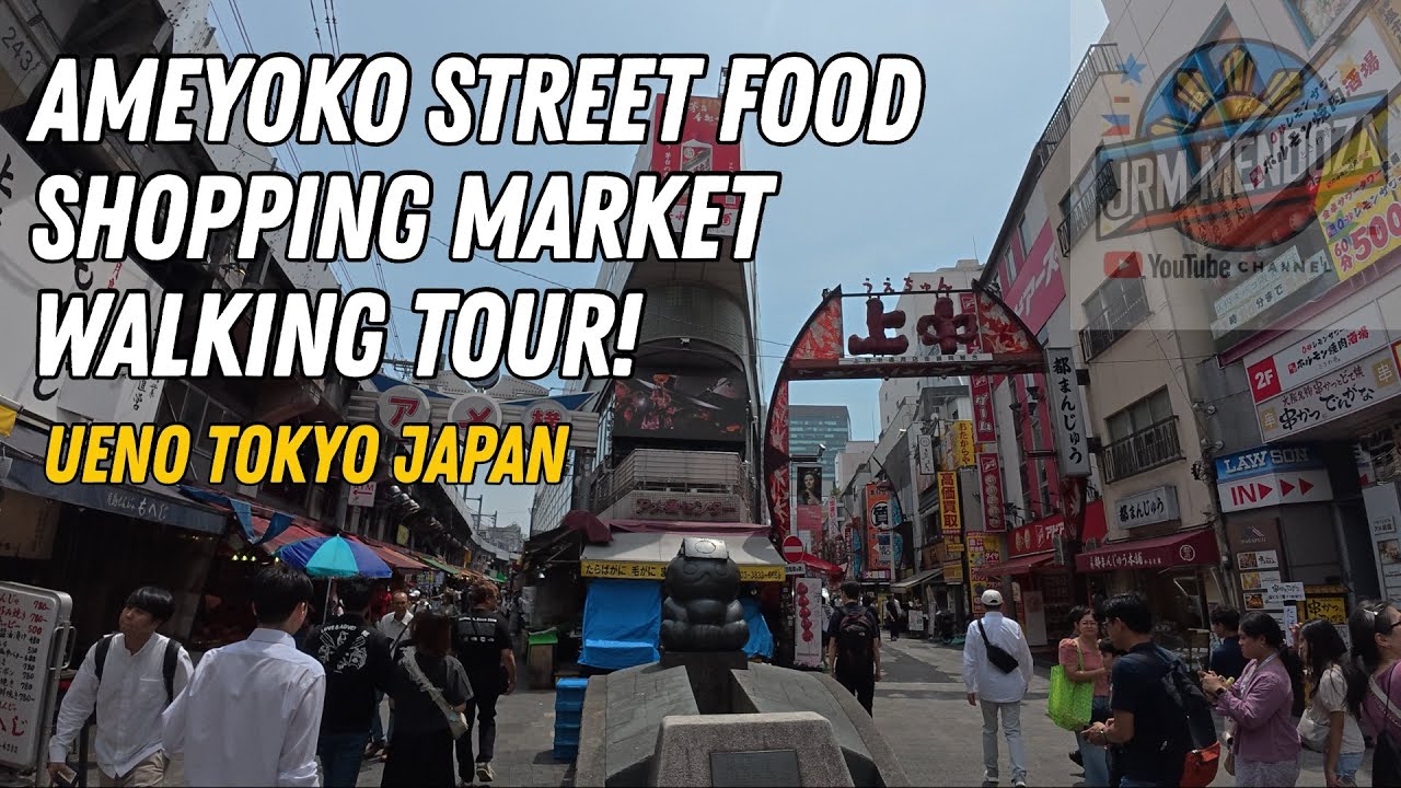 [4K] JAPAN STREET FOOD & SHOPPING MARKET TOUR | Tokyo Japan Ameyoko Street food & Walking Tour 2025