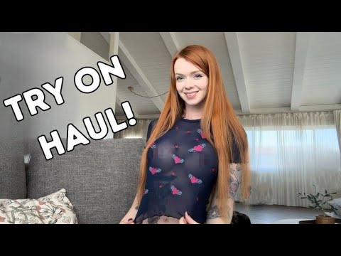 4K NEON TRANSPARENT FISHNET DRESS | TRY ON HAUL