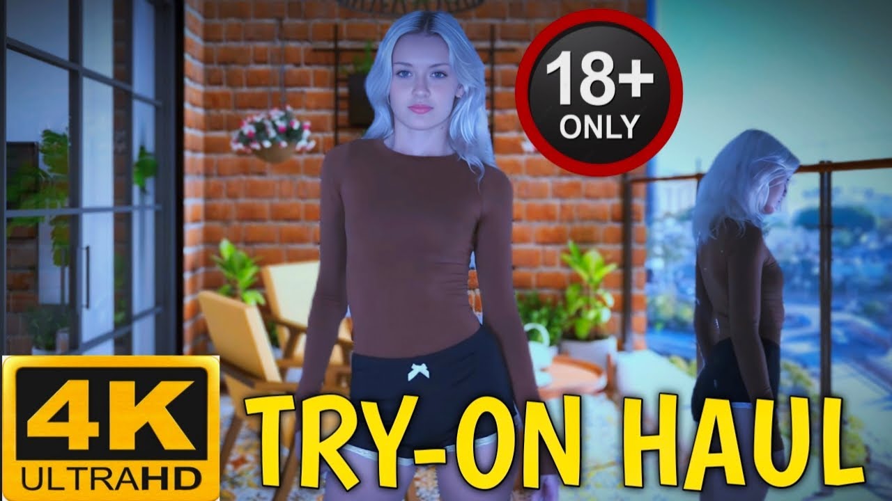 [4K] Transparent Clothes Try-On Haul Lingerie | See Through fishnet transparent dress try on haul