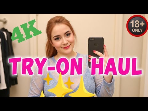 [4K] Transparent Try On Haul  & Micro Bikini Try-On lingerie 2025 |  Transparent dress no bra