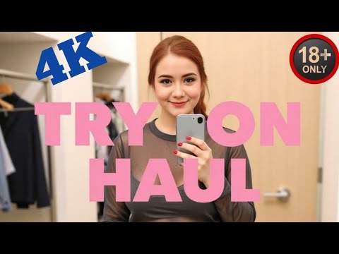 [4K] Transparent Try On Haul  & Micro Bikini Try-On lingerie 2025 | No Bra