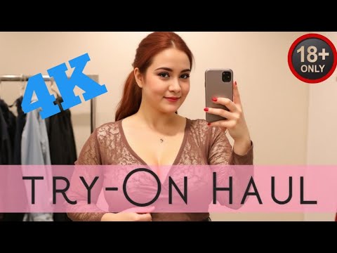 [4K] Transparent Try On Haul  & Micro Bikini Try-On lingerie 2025 | See Everything Transparent dress