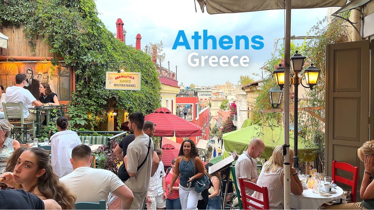 [4K]🇬🇷 Walking tour of Athens, Greece (Day & Night) 2024