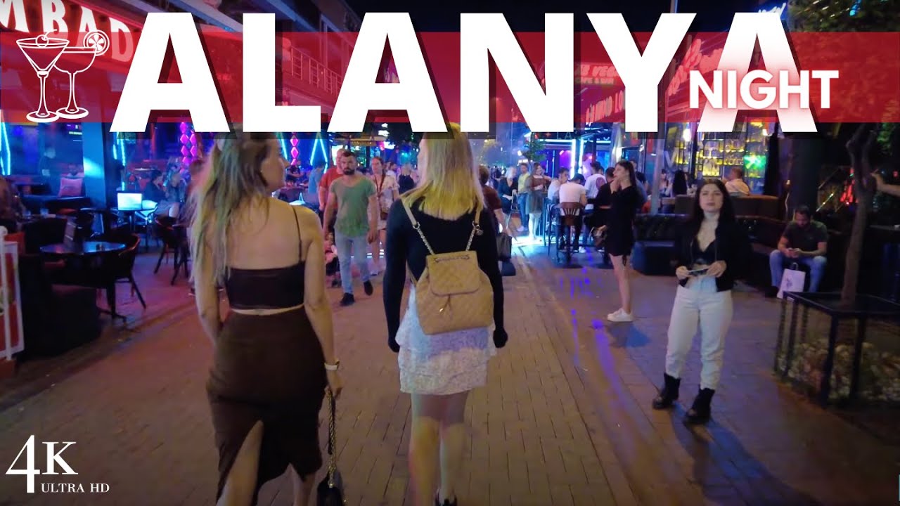 【4K❌❌❌】Alanya 2025 Nightlife Bar Street