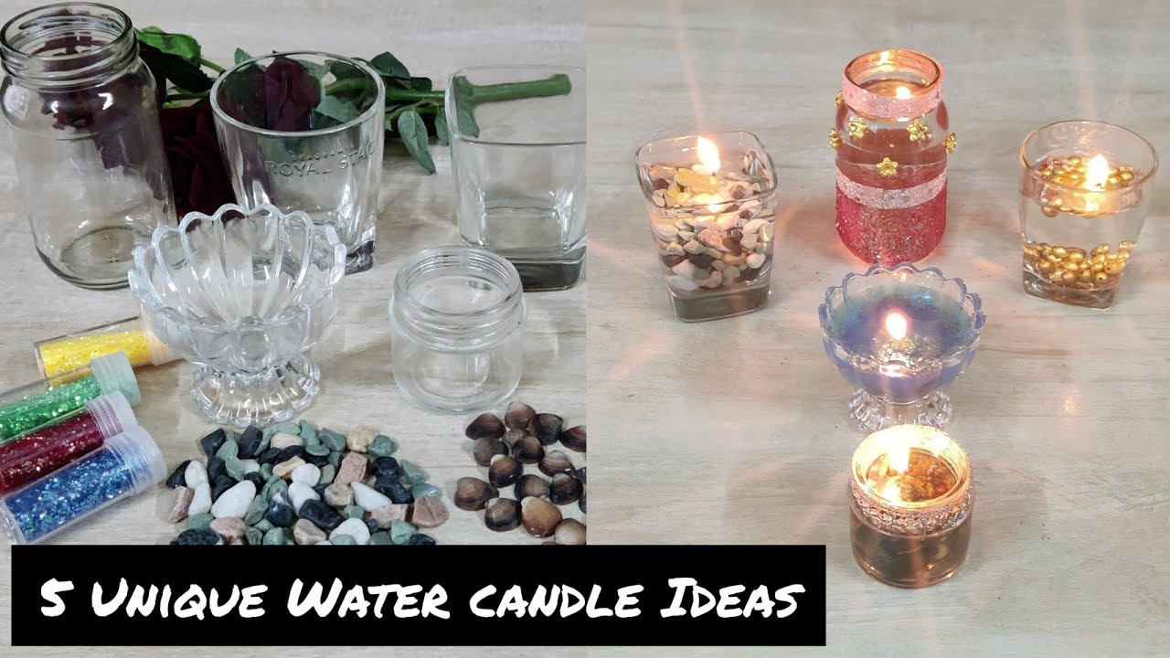 5  Dazzling Homemade Water Diya Ideas  / Diwali Decoration Ideas