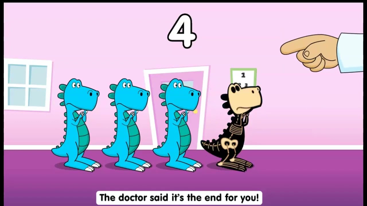 5 Big Dinosaurs (Subtraction)