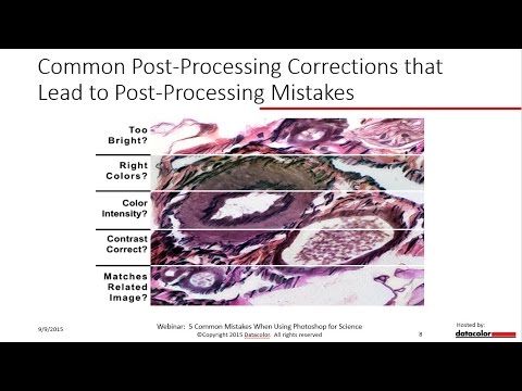 5 Common Mistakes when using Photoshop for Science:  Tips, Tricks and a Case Study