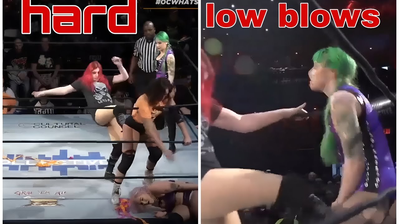 5 consecutive kicks female low blows