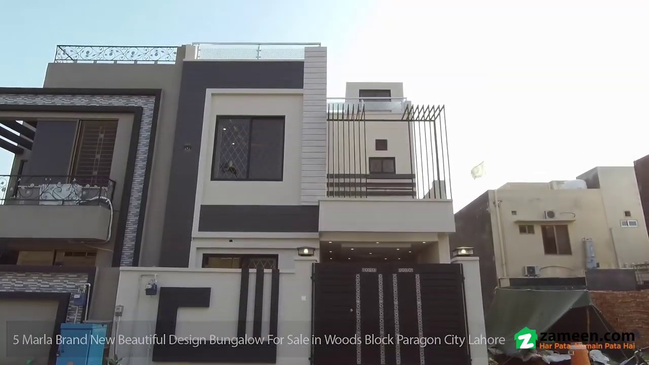 5 MARLA BRAND NEW BUNGALOW FOR SALE IN WOODS BLOCK PARAGON CITY LAHORE