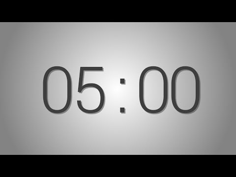 5 Minutes countdown Timer - Beep at the end | Simple Timer (five min)