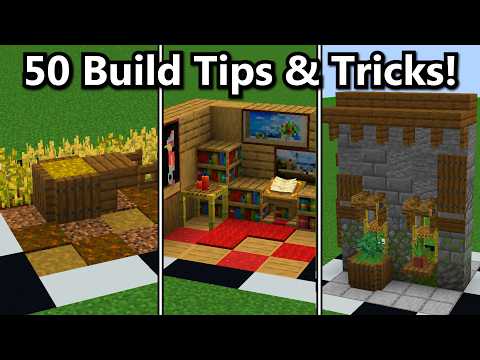 50 Random Minecraft Build Tips & Tricks