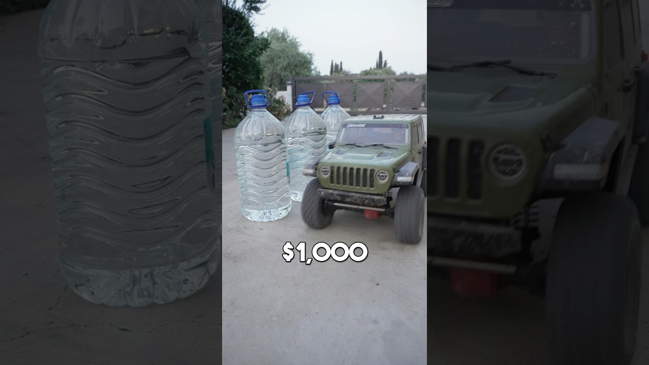 $50 vs $1,000 RC car vs Water Bottles